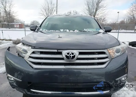 2013 Toyota Highlander Limited V6 z USA, uszkodzony, nr VIN 5TDDK3EHXDS187682